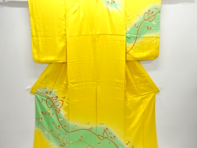 JAPANESE KIMONO / FOR KIDS / BUTTERFLY & KUMIHIMO CORD PATTERN